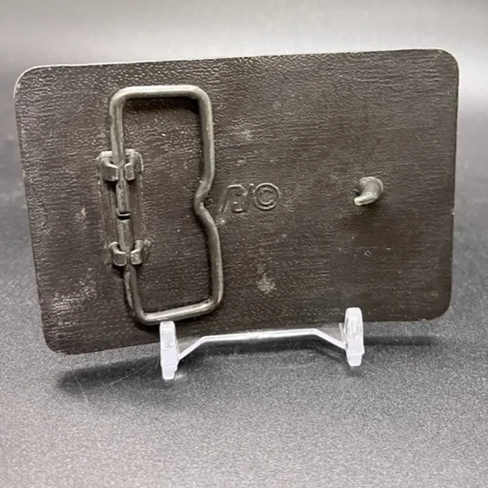 RJ Co. Vintage Belt Buckle B.E.‎ Technical Training Center Brass Vintage